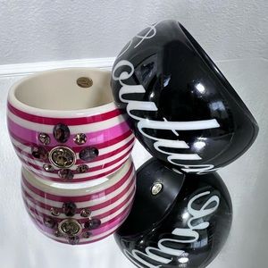 Juicy Couture Thick bangles (2)